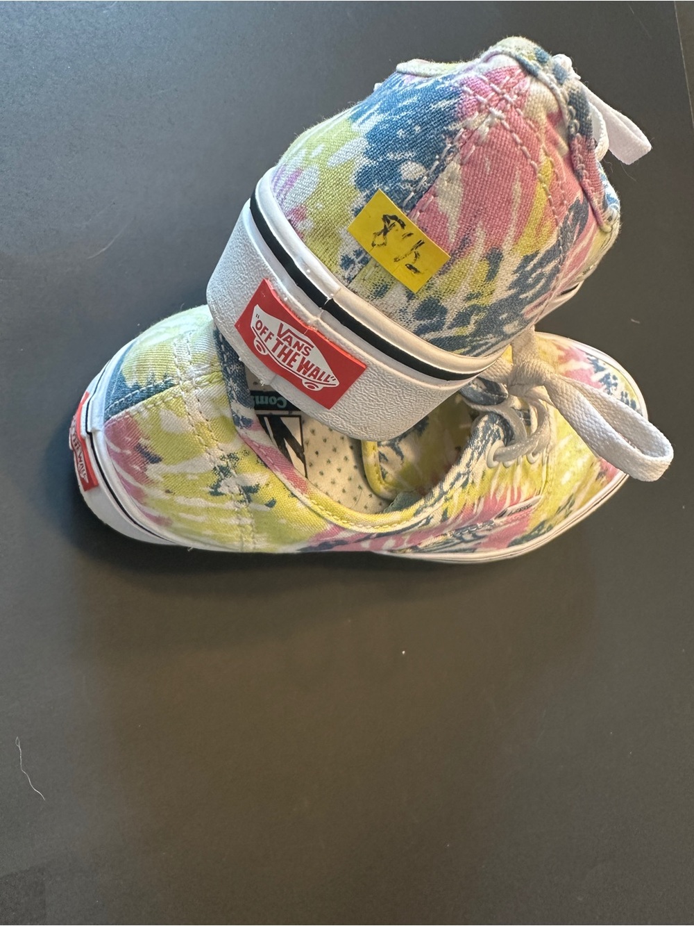 Vans Tie-Dye Canvas Sneakers in Pink, Blue & Yellow - Picture 2 of 6